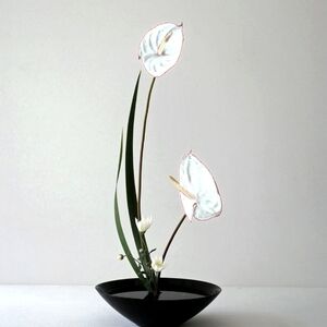 Elegant White Floral Art Piece